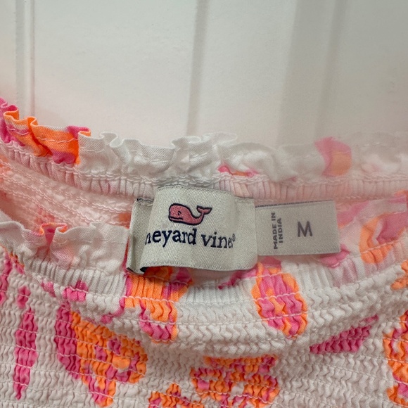Vineyard Vines Smocked Square Neck Top - Picture 7 of 7